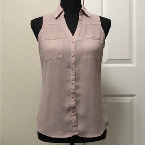 Lavender Sleeveless Portofino Shirt - Express